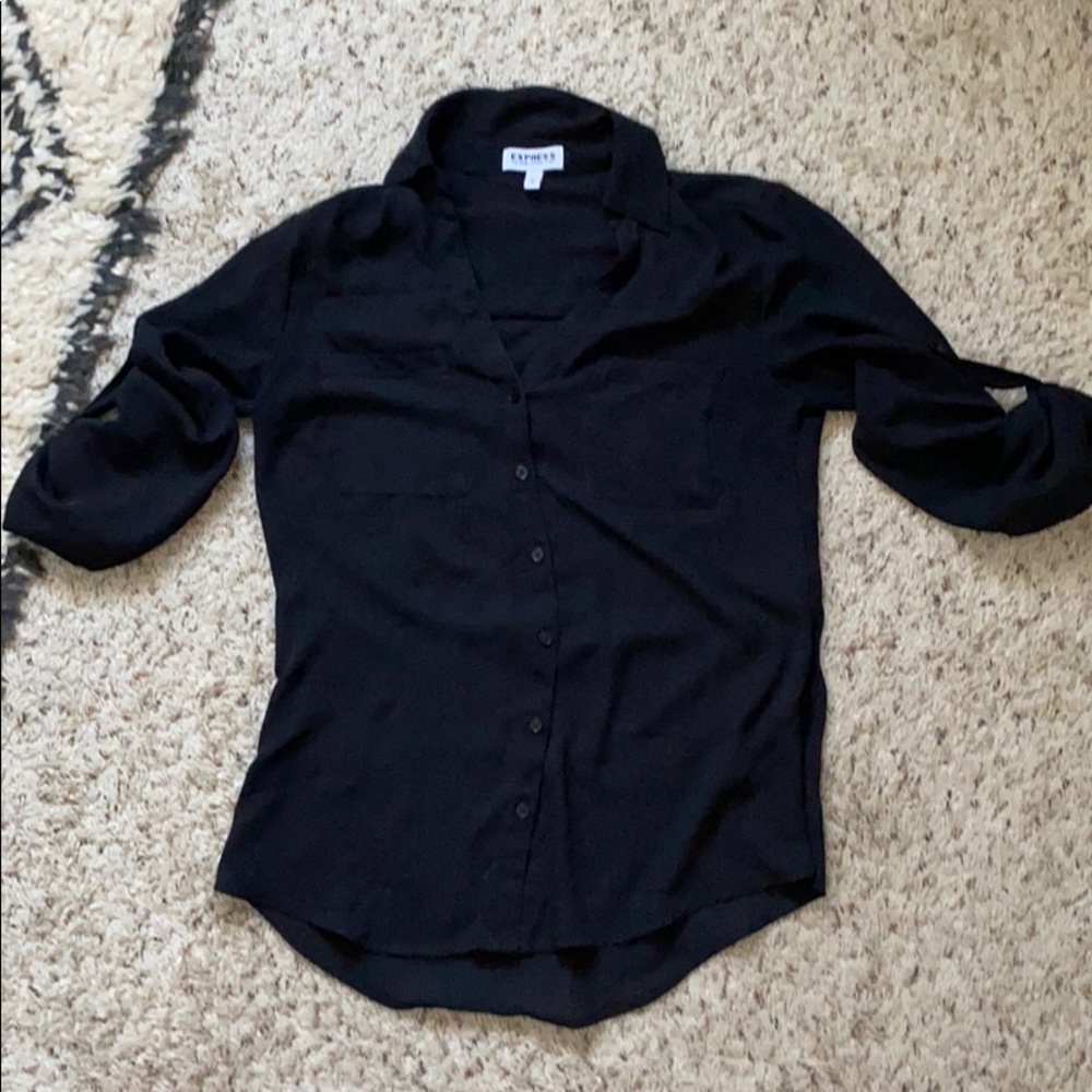 Express black Portofino blouse XS